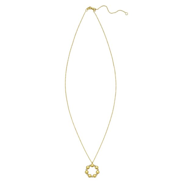 14K Yellow Gold Diamond Cut Cable Chain Necklace - alternate view 2