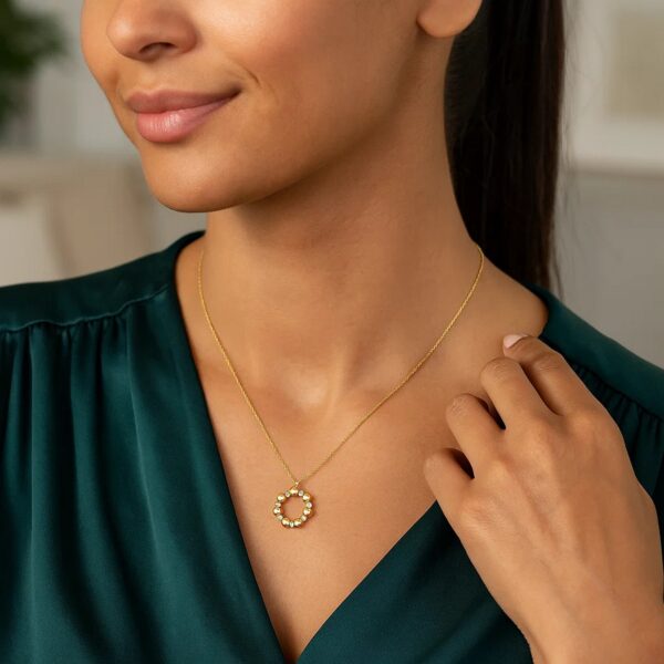 14K Yellow Gold Diamond Cut Cable Chain Necklace - alternate view 4