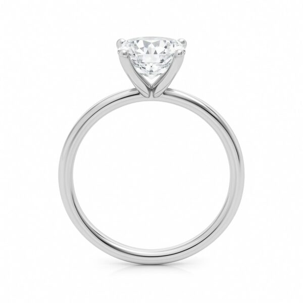 2 Carat Cushion Lab Grown IGI G/VS1 Diamond Solitaire Ring in 10K White Gold - alternate view 4