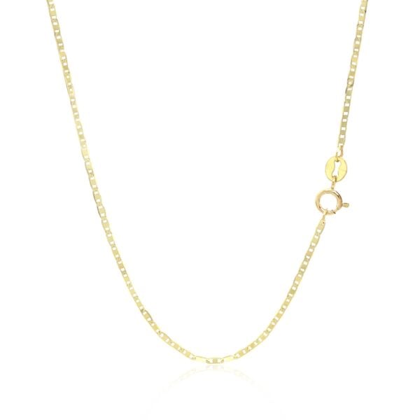 10k Yellow Gold Mariner Link Chain (1.20 mm) - alternate view 3