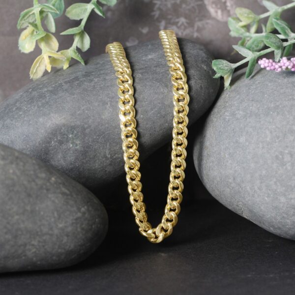 10k Yellow Gold Semi Solid Miami Cuban Chain (5.00 mm) - alternate view 4