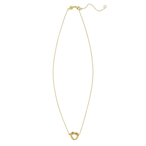 14K Yellow Gold Love Knot Necklace - alternate view 2