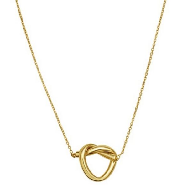 14K Yellow Gold Love Knot Necklace - alternate view 3