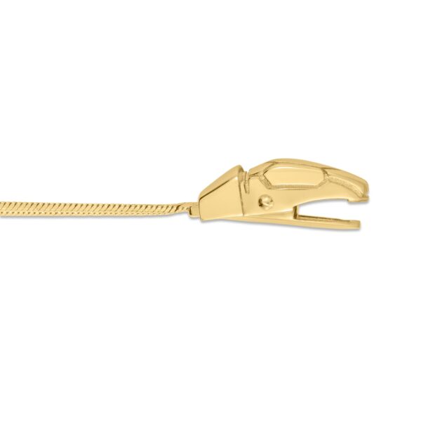 14k Yellow Gold Serpent Necklace - alternate view 3