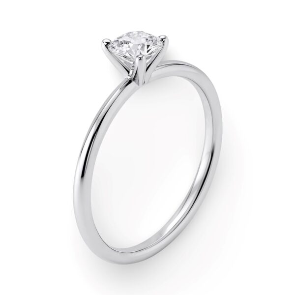 3/4 Carat Round Lab Grown IGI G/VS1 Diamond Solitaire Ring in 10K White Gold - alternate view 2