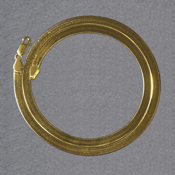 Imperial Herringbone Chain in 10k Yellow Gold (5.00 mm) - alternate view 4