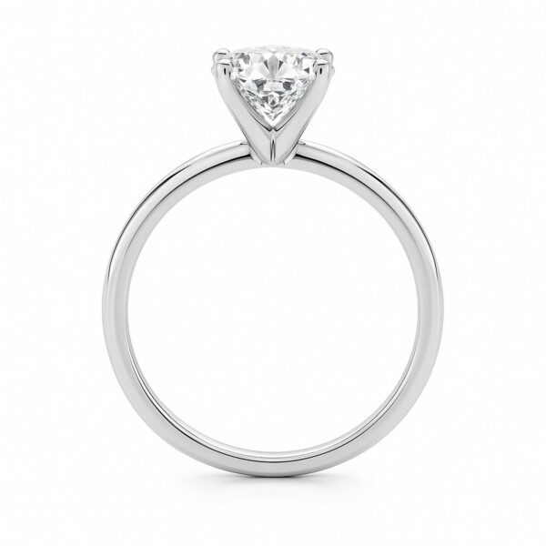1 1/2 Carat Cushion Lab Grown IGI G/VS1 Diamond Solitaire Ring in 10K White Gold - alternate view 4