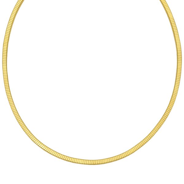 Gold Over Sterling Silver Cubogas Chain Necklace