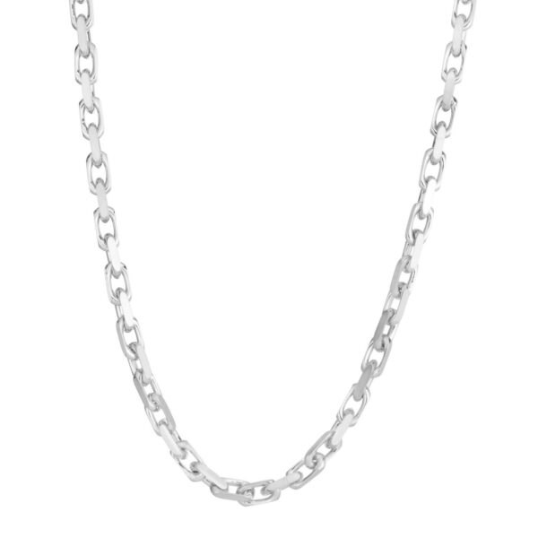 Sterling Silver Rhodium Plated French Cable Chain (5.60 mm) - alternate view 3
