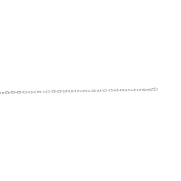 Sterling Silver Rhodium Plated French Cable Chain (2.80 mm) - alternate view 3
