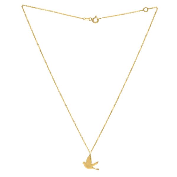 Dove Necklace in 14K Yellow Gold - alternate view 2