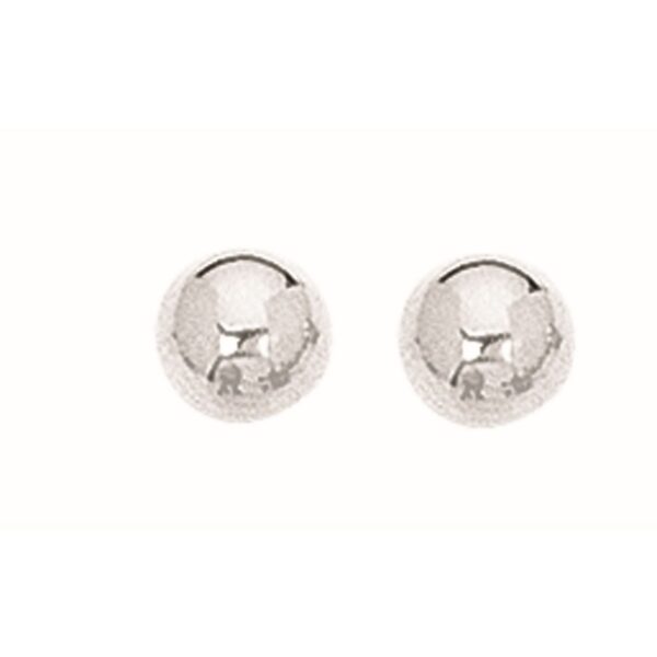 Sterling Silver Ball Stud Earrings (6.00 mm)