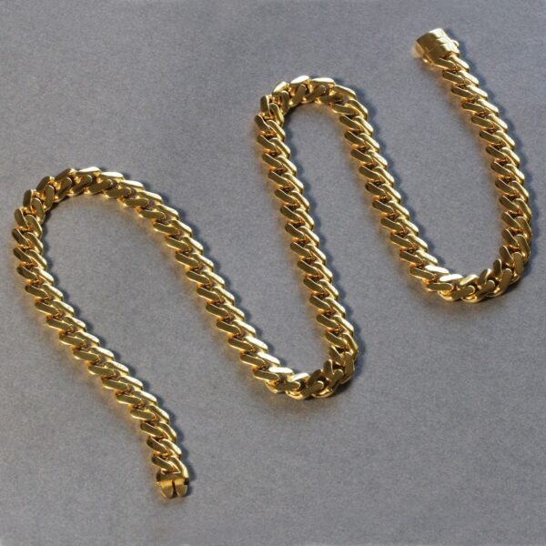 14k Yellow Gold 22 inch Polished Curb Chain Necklace - alternate view 4