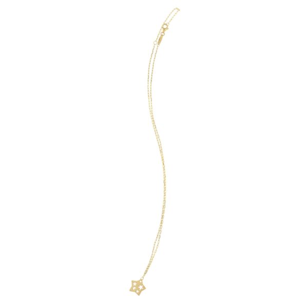 Cutout Star Necklace in 14K Yellow Gold - alternate view 3