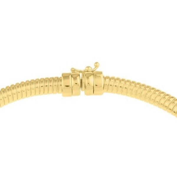 Tubogas Necklace in 14K Yellow Gold (5.00 mm) - alternate view 5