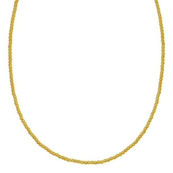14K Yellow Gold Bead Chain Necklace (2.30 mm) - alternate view 2