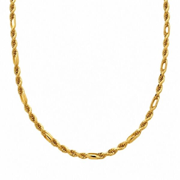 14K Yellow Gold Lite Figarope Chain (4.00 mm)