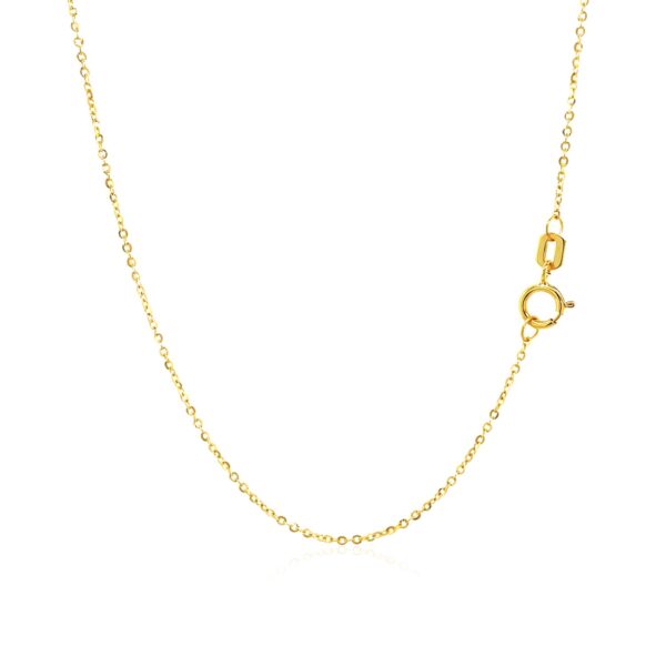 14k Yellow Gold Necklace with Eight Pointed Star and Beads - alternate view 3