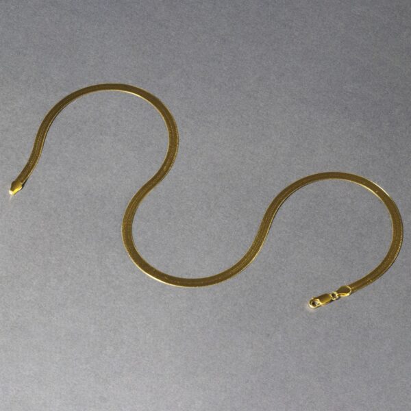 14k Yellow Gold Super Flex Herringbone Chain (6.00 mm) - alternate view 3