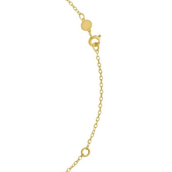 14K Yellow Gold Clover Necklace - alternate view 3