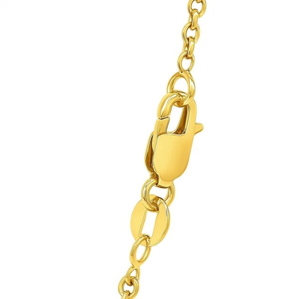 14k Yellow Gold Round Cable Link Chain (2.4 mm) - alternate view 3