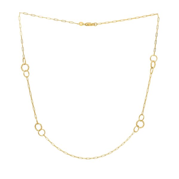 Twistted Link Necklace in 14K Yellow Gold - alternate view 2