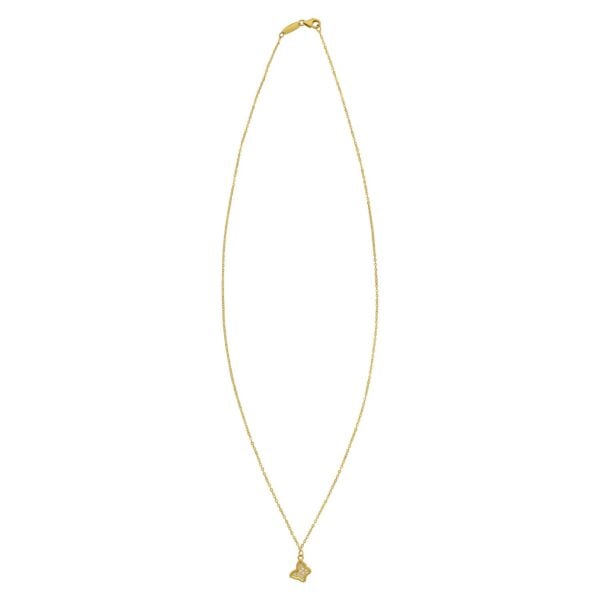 Elegant 14K Yellow Gold Rope Chain Necklace - alternate view 2