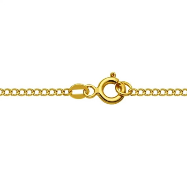 14k Yellow Gold Solid Curb Chain (2.60 mm) - alternate view 4