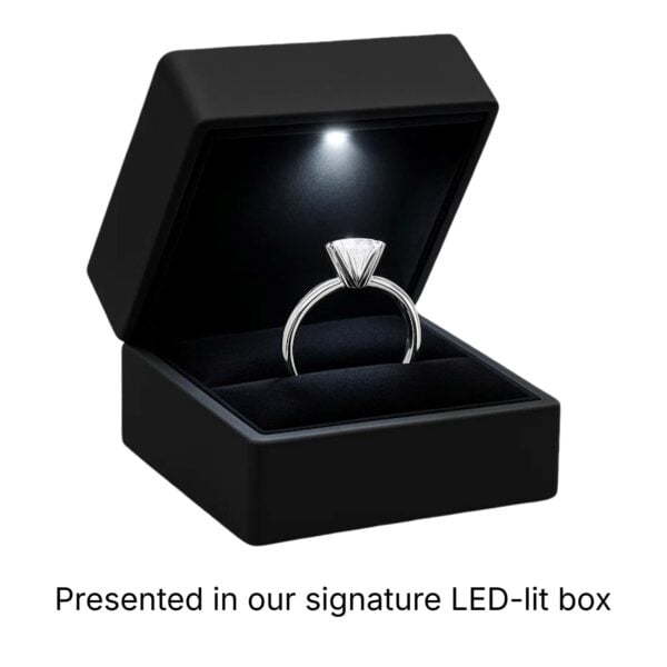 2 Carat Oval Lab Grown IGI G/VS1 Diamond Solitaire Ring in 14K White Gold - alternate view 5