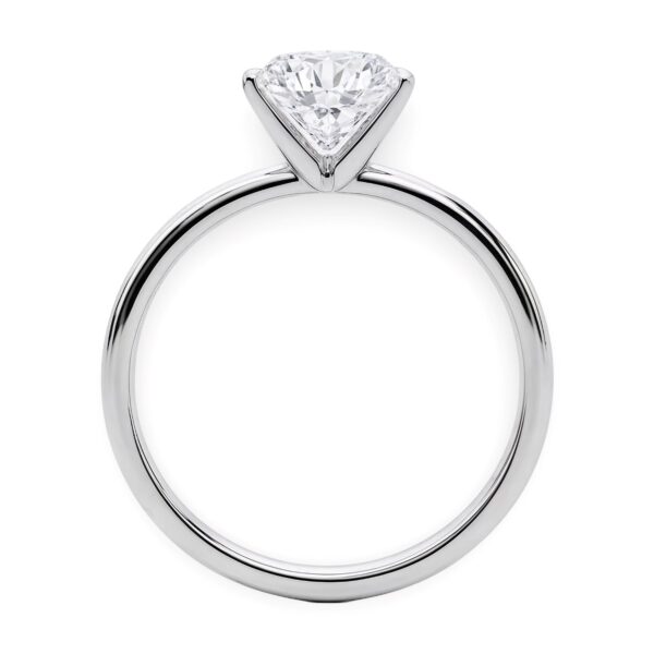 2 Carat Round Lab Grown IGI G/VS1 Diamond Solitaire Ring in 10K White Gold - alternate view 4