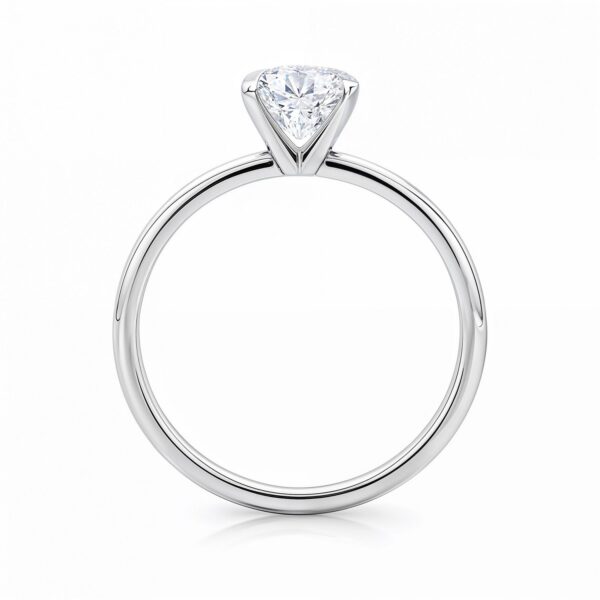 2 Carat Radiant Lab Grown IGI G/VS1 Diamond Solitaire Ring in 14K White Gold - alternate view 4