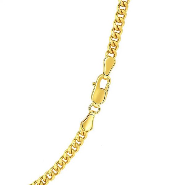 14k Yellow Gold Light Gourmette Chain (3.60 mm) - alternate view 5