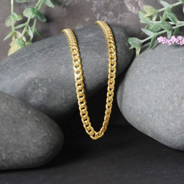 10k Yellow Gold Miami Cuban Semi Solid Chain (4.50 mm) - alternate view 4