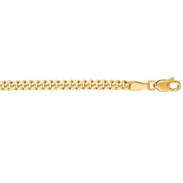14k Yellow Gold Light Gourmette Chain (2.80 mm) - alternate view 4