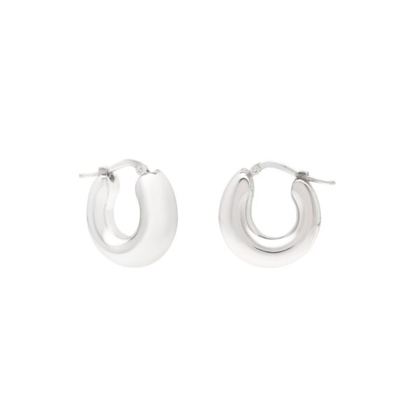 Sterling Silver Small Graduated Hoop Earrings