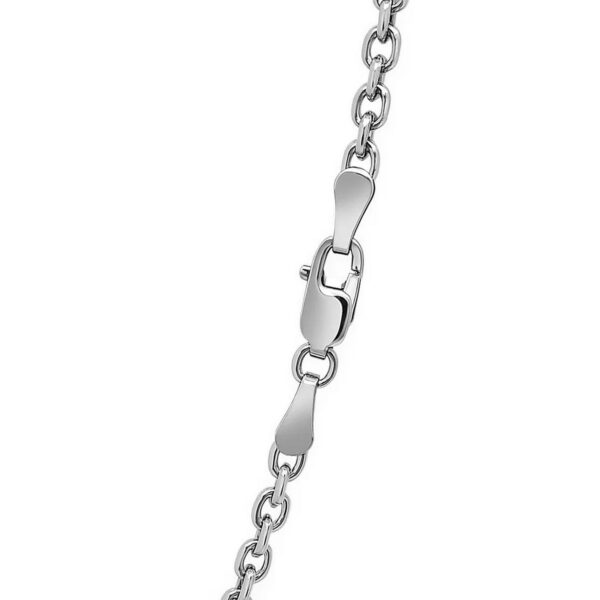 Sterling Silver Rhodium Plated French Cable Chain (3.40 mm) - alternate view 4
