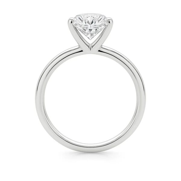 3 Carat Princess Lab Grown IGI G/VS1 Diamond Solitaire Ring in 10K White Gold - alternate view 4