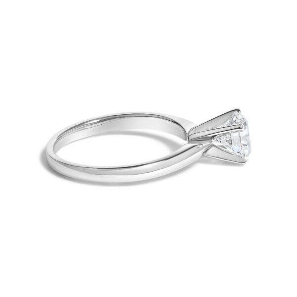 14K White Gold 1.00 Cttw Round Lab Grown Diamond Solitaire Ring - alternate view 2