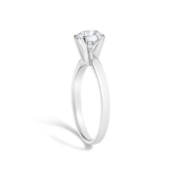 14K White Gold 1.00 Cttw Round Lab Grown Diamond Solitaire Ring - alternate view 4