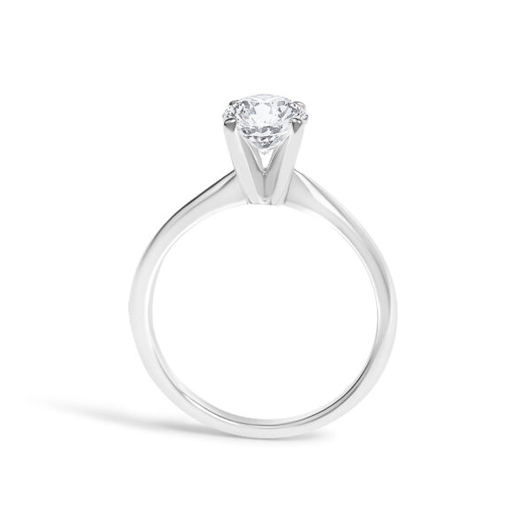 14K White Gold 1.00 Cttw Round Lab Grown Diamond Solitaire Ring - alternate view 5