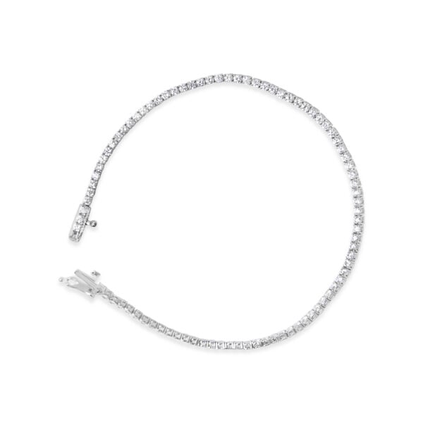 14K White Gold 2.0 Cttw Lab Grown Round Diamond Tennis Bracelet - alternate view 3