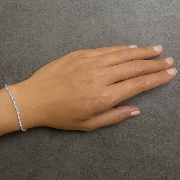 14K White Gold 2.0 Cttw Lab Grown Round Diamond Tennis Bracelet - alternate view 5