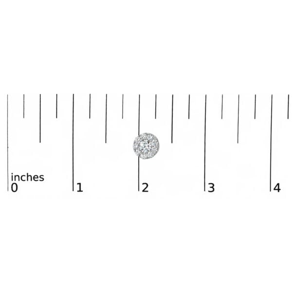 14KT White Gold 2.00 Cttw Lab Grown Diamond Halo Stud Earrings - alternate view 4