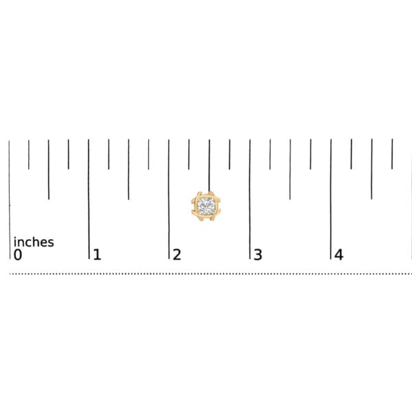 10K Yellow Gold Plated .925 Sterling Silver 1.0 Cttw Lab Grown Diamond Woven Stud Earrings - alternate view 4