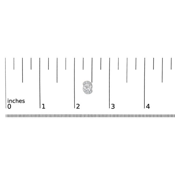 10K Yellow Gold Plated .925 Sterling Silver 2.0 Cttw Lab Grown Diamond Galaxy Halo Stud Earrings - alternate view 4