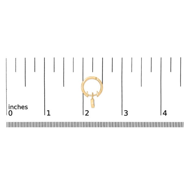 14K Yellow Gold 1/3 Cttw Marquise Diamond Bezel Set Dangle Huggie Earrings - alternate view 4