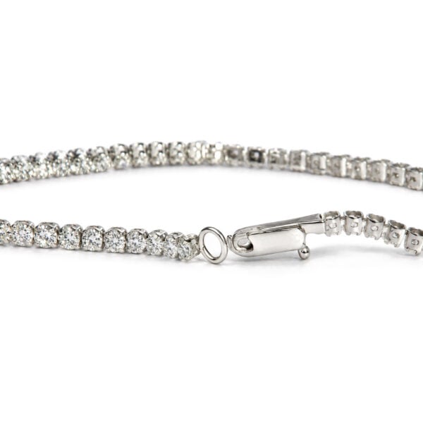 10K White Gold 2.00 Cttw Lab Grown Diamond Tennis Bracelet - alternate view 2