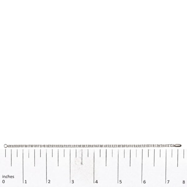 10K White Gold 2.00 Cttw Lab Grown Diamond Tennis Bracelet - alternate view 4