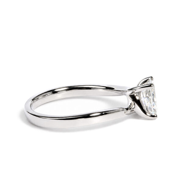 IGI Certified 14K White Gold 1.00 Cttw Lab Grown Radiant Cut Diamond Bypass Ring - alternate view 2
