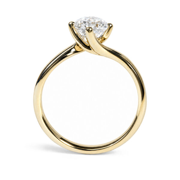 IGI Certified 14K Yellow Gold 1.00 Cttw Lab Grown Diamond Bypass Ring - alternate view 5